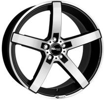 R18x8J 5X120 ET38 CB-72.6 Schwarz Matt Voll-Poliert (SMVP)