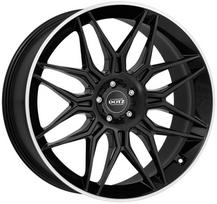 R22x10.5J 5X112 ET25 CB-66.6 Black/polished lip