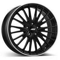 R18x7.5J 5X112 ET53 CB-66.6 Black/polished lip