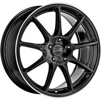 R18x8J 5X112 ET45 CB-75 Gloss Black+Diamond Lip+Silver Lettering