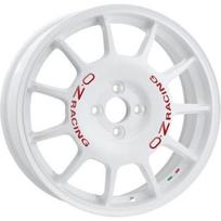 R17x7J 4X100 ET42 CB-68.1 Race White Red Lettering