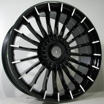 R18x9.5J 5X120 ET35 CB-72.6 Black Face Machined