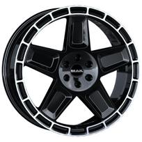 R20x9J 6X139.7 ET55 CB-95.1 Gloss Black Mirror Ring