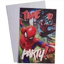 ''Spider-Man'' gimtadienio kvietimai su vokais, 5 vnt