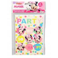 ''Minnie Mouse'' gimtadienio kvietimai su vokais, 5 vnt