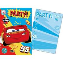 ''Disney pixar cars'' žaibo Makvyno gimtadienio kvietimai su vokais, 5 vnt