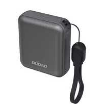 Išorinė baterija Dudao K22+ 10000mAh 22.5W USB-C su pakabuku/laideliu – pilkos spalvos
