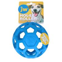 JW Hol-ee Roller Medium elastingos gumos žaislas šunims 11.5cm - Produkto Spalva Mėlyna