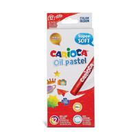 Aliejinės kreidelės CARIOCA, 10 mm, 12 spalvų