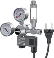 NICREW lauko akvariumo CO2 reguliatorius, slėgio reduktorius akvariumui su augalais, dvigubas manometras su elektromagnetiniu vožtuvu, burbulų skaitiklis, sąsaja W21.8