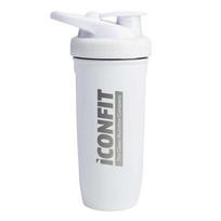 ICONFIT Nerūdijančio plieno gertuvė/plaktuvė baltos sp. 900 ml.
