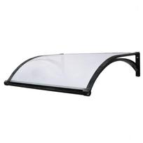Aliuminis stogelis su lataku 980x1500 mm juodi laikikliai : Dangos spalva - Ruda (bronzinė)