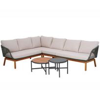 Lauko baldų komplektas TUXEDO kampinė sofa ir du staliukai