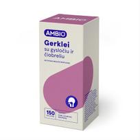 AMBIO GERKLEI SU GYSLOČIU IR ČIOBRELIU, mikstūra be cukraus, 150ml