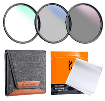 K&F Concept K&F 55mm 3pcs Professional Lens Filter Kit (MCUV/CPL/ND4) + Filter Pouch+3pcs*Cleaning Cloth