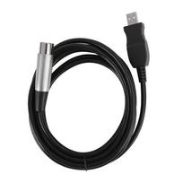 Mikrofono mikrofono jungties kabelio adapteris USB prie XLR mikrofono jungties kabelio laidas 3 metrai