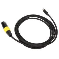 XLR–USB C kabelis Lankstus C tipo kištukinis–XLR moteriškas laido jungties adapteris, skirtas kompiuterio telefonui 2 planšetiniam kompiuteriui 2 Meters / 6.6ft