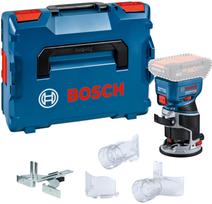 Akumuliatorinė kantų freza Bosch GKF 18V-8 Professional; 18 V (be akumuliatoriaus ir pakrovėjo) + L-BOXX 136