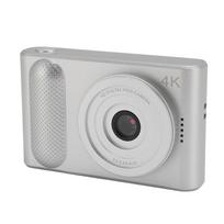 4K Skaitmeninis fotoaparatas 48MP HD 16X Skaitmeninis priartinimas Automatinis fokusavimas Nešiojamas kišeninis mikro veidrodinis fotoaparatas su 2,4 colio sidabras