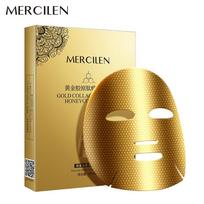 MERCILEN Auksinis kolageno peptido korio formos veido kaukė 30ml * 5 Nuo raukšlių Stangrinanti Drėkinanti