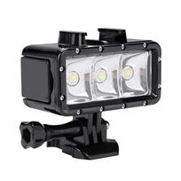 30m 98.4ft Mini Povandeninis Vandeniui atsparus Nardymo LED Vaizdo Šviesa Užpildymo Lempa Hero for SJCam