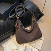 Retro Casual Suede Crossbody Bag for Women  New Autumn and Winter Large Capacity Fashionable Shoulder Bag Tote Bag