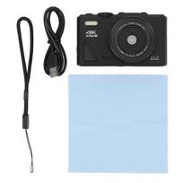 4K Digital Camera 64MP UHD 18X Zoom Autofocus Retro Compact Digital Camera with 3 Inch Flip Screen juoda