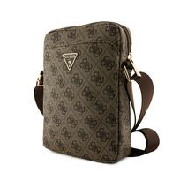 Guess PU 4G Triangle Logo Bag 8" Brown