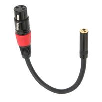 3,5 mm į XLR moterišką kabelį Profesionalus mini lizdo mikrofono keitiklio laidas kamerai kompiuteriuiXLR 2cm / 7.87in