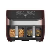 Instant Vortex® Plus Dual Black oro gruzdintuvė su ClearCook (7,6L) 8-in-1
