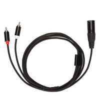XLR kištukas į 2 RCA kabelis HiFi aiškus signalas be nuostolių XLR Y skirstytuvo laidas maišytuvui aktyviai kolonėlei 2m / 6.6ft