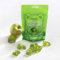 Obuolių skonio guminukai Brolių medus Broliai lokiai, 100 g