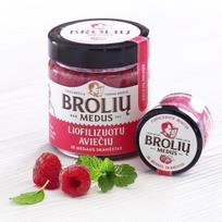 Medus su avietėmis Brolių medus, 200 g