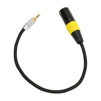 3,5 mm kištukinis ir XLR kabelis be triukšmo, paauksuotas 3,5 mm iki 3 kontaktų XLR adapterio kabelis mikrofono maišytuvui
