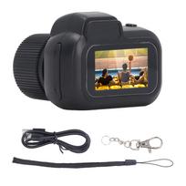 Mini skaitmeninis fotoaparatas 1080P 2 MP 100 minučių baterijos veikimo laikas Maža vaizdo kamera su spalvotu ekranu