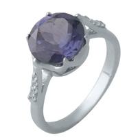Sidabrinis žiedas su aleksandritu 4,87 ct (2002338) 18 įvairiaspalvė spalva