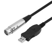 USB kištukas į XLR lizdą Mikrofono Mikrofono Studijos o Jungties Kabelio Adapteris Juodas