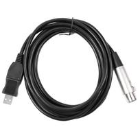 USB į XLR Mikrofono Kabelis Profesionalus Stabilus Signalo Išvestis Įrašomas USB į XLR Mikrofono Konverteris 3 Meter / 9.8ft