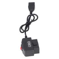 48cm18.9in OBD maitinimo adapterio laidas su jungikliu, ACC režimas, žemos įtampos apsauga prietaisų skydeliui