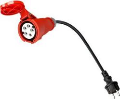 Adapter 3F to 1F EVSE : 3P16A -> Shucko EU cable 1m MEVX01N3PWIRE | 4744397035592