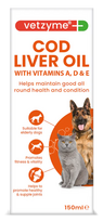 Vetzyme Menkių Kepenų Aliejus (150ml)