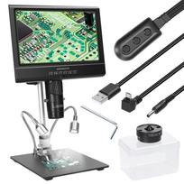 Profesionalus skaitmeninis mikroskopas 1080P 10 colių LCD ekranas 4X ekrano didinimas litavimas įvairiaspalvis