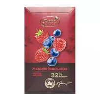 Pieninis šokoladas su avietėmis ir mėlynėmis, 90 g
