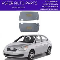Hyundai Accent Era 2006-2012 Interior Sun Visor Left Right 2pcs Gray Makeup Mirror Oem 85220-1E020OR