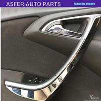 Priekinių durų vidinė atidarymo rankenėlė Chromuota juostelė Dešinė Kairė 2 vnt. rinkinys Astra J 2010-2018 m. OEM 3400195 13259067 13301134 2241000