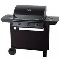 Dujinis grilis mėsai ir daržovėms kepti 3 degikliai šoninės lentynos ratukai MG665 MASTERGRILL