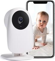 "Nooie" kūdikių monitorius su kamera ir dvipusio garso 2.4G "WiFi" kamera 1080P, suderinama su "Alexa" stebėjimo kameromis Judesio aptikimas su naktiniu matymu ir debesijos paslauga