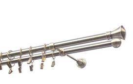 Dvigubas karnizas metalinis 19 mm + 19 mm OLIMP, 250 cm, antika