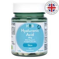 Hialurono rūgštis Hyaluronic Acid 20 mg + Vitaminas C Holland & Barrett (30 kaps.)