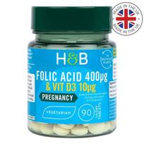 Holland & Barrett (Folio rūgštis) Folic Acid 400 µg (90 tab.)